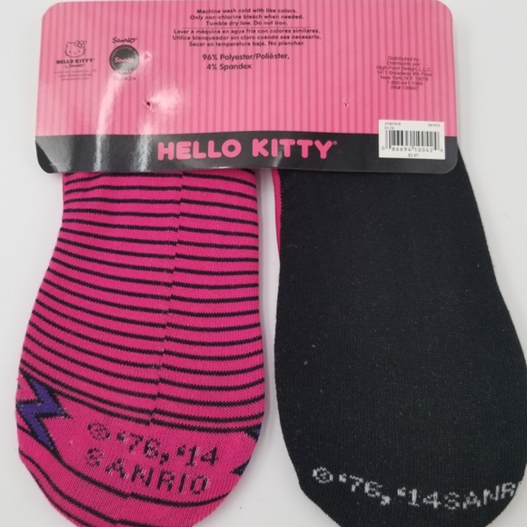 Lot of 4- Hello Kitty Women's Slipper Socks 2 Pair Packs. (Shoe Size 4-10) New - Picture 13 of 13